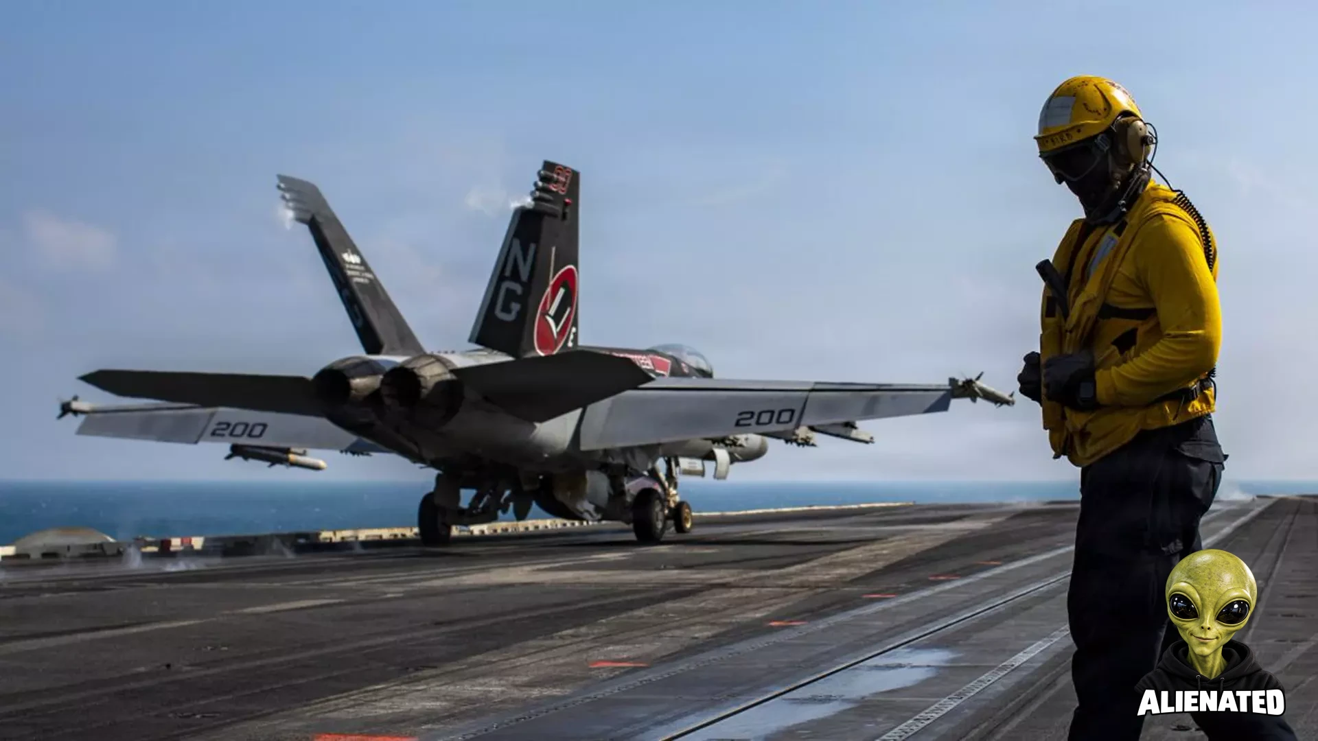 An F/A-18E Super Hornet, assigned to Strike Fighter Squadron (VFA) 14, launches from the flight deck of Nimitz-class aircraft carrier USS Abraham Lincoln (CVN 72), Aug. 31, 2026. Abraham Lincoln is underway conducting routine operations in the U.S. 7th Fleet area of operations. Units assigned to 7th Fleet conduct continuous patrols to deter aggression, strengthen alliances and partnerships and advance peace through strength. (U.S. Navy photo by Mass Communication Specialist 3rd Class Shepard Fos