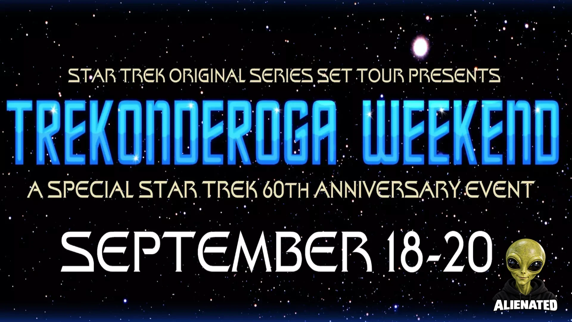 a promo banner for a celebratory sci-fi weekend