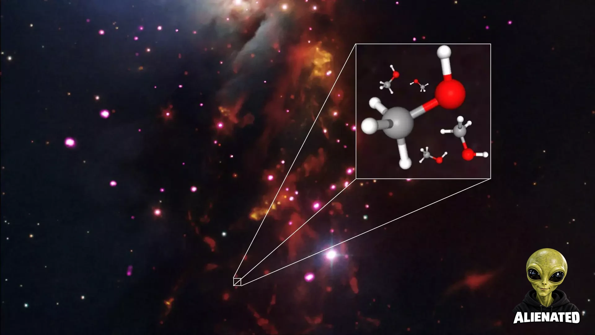 A rare form of the organic alcohol methanol is present around at least one of the very young stars in the Perseus molecular cloud. Credit ©: Ekaterina Moerova/MPIfR/NASA/CXC/SSC/NOAO/DSS/NCBI