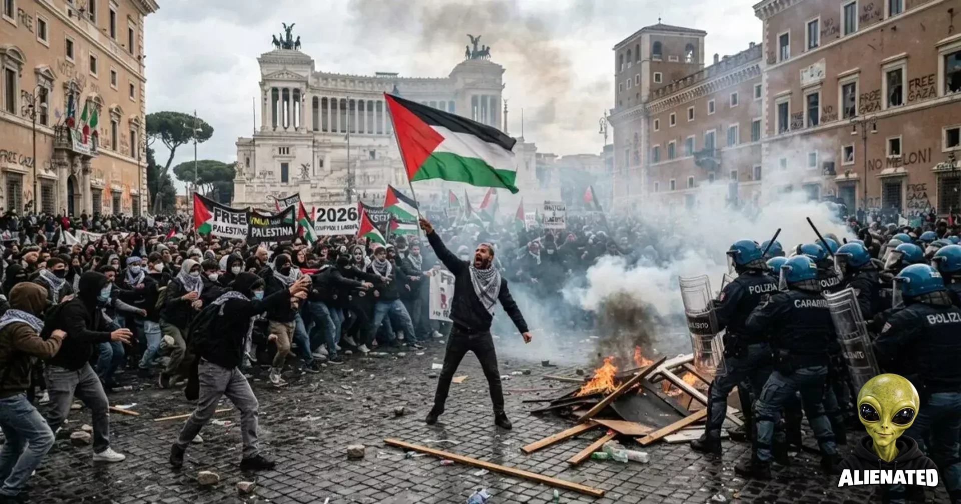 European Islamic Revolution Spreads | Muslim Migrants and Antifa Rioters Set Italy Ablaze as They Morph Milan into a War Zone, Riots Erupt Outside of Duomo Cathedral