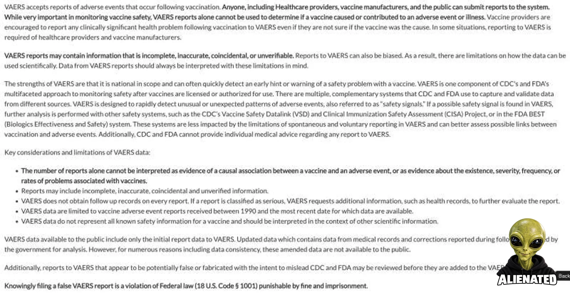 Retraction of SIDS Paper Based on VAERS Analysis Five Years after Publication