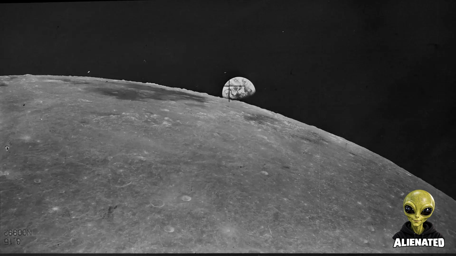 The Soviet Union's Zond 8 spacecraft, the last in a series of lunar spacecraft, captured this image of Earthrise on Oct. 24, 1970.