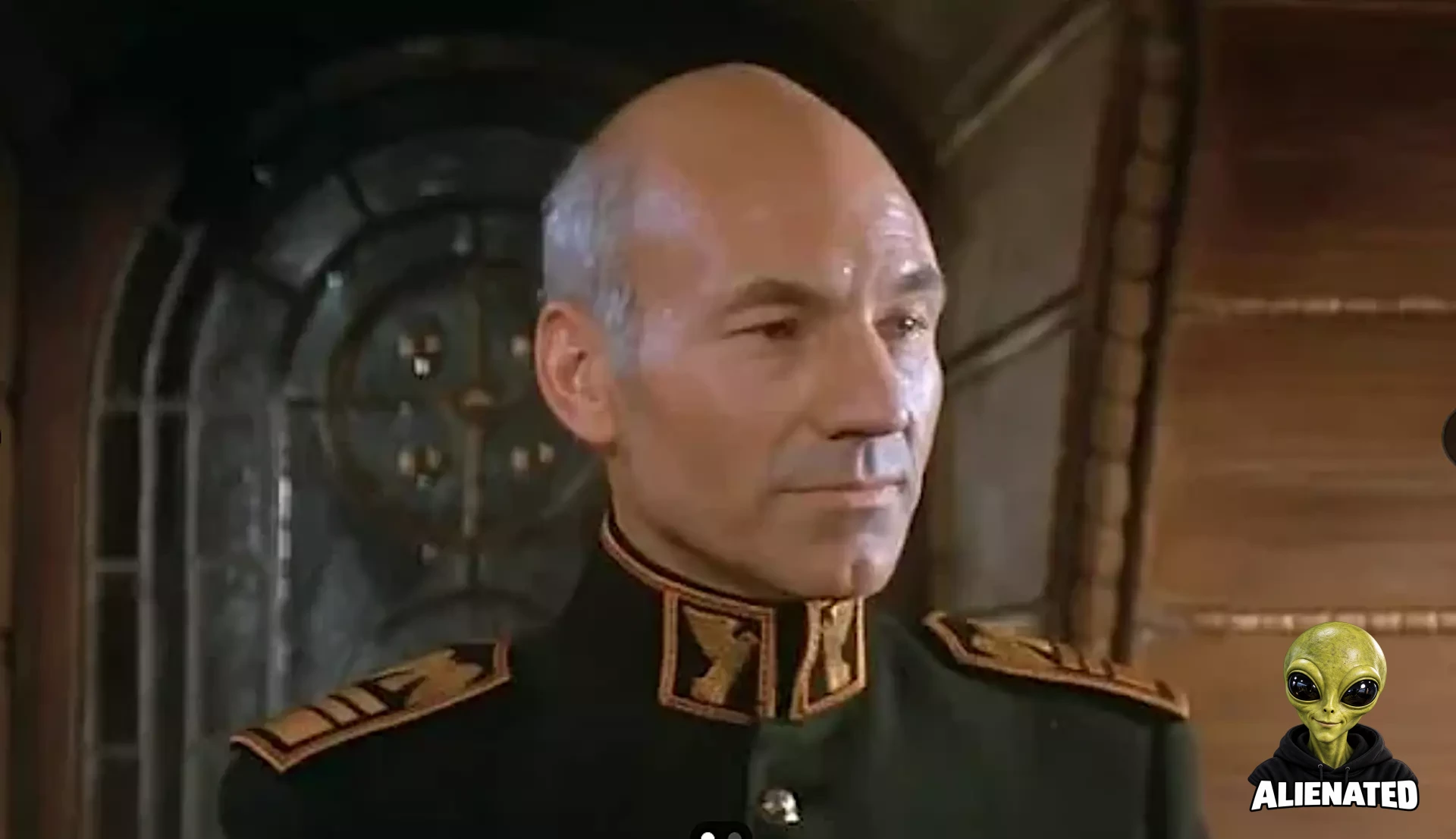 a noble man in a regal sci-fi uniform