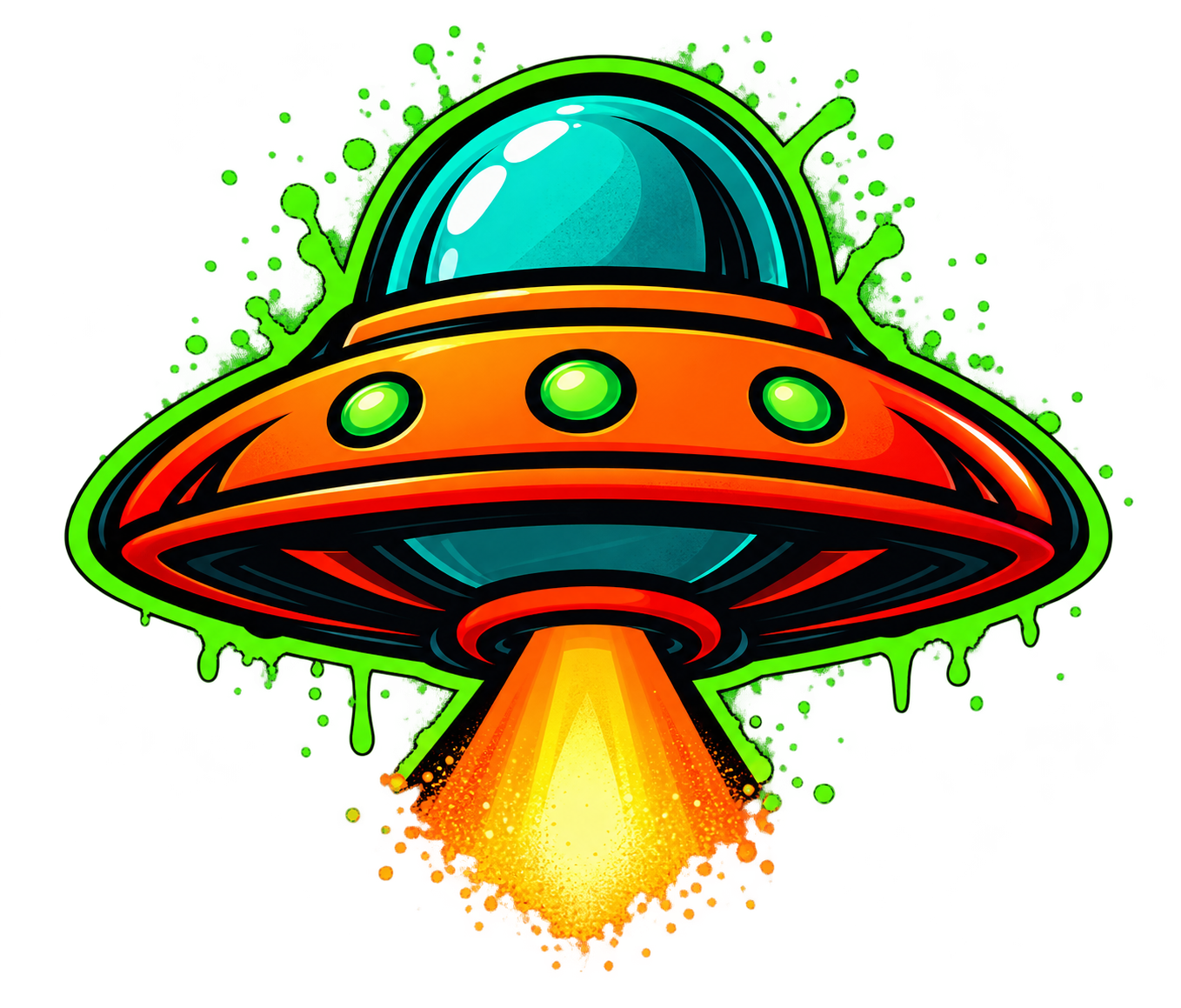Alienated flying saucer